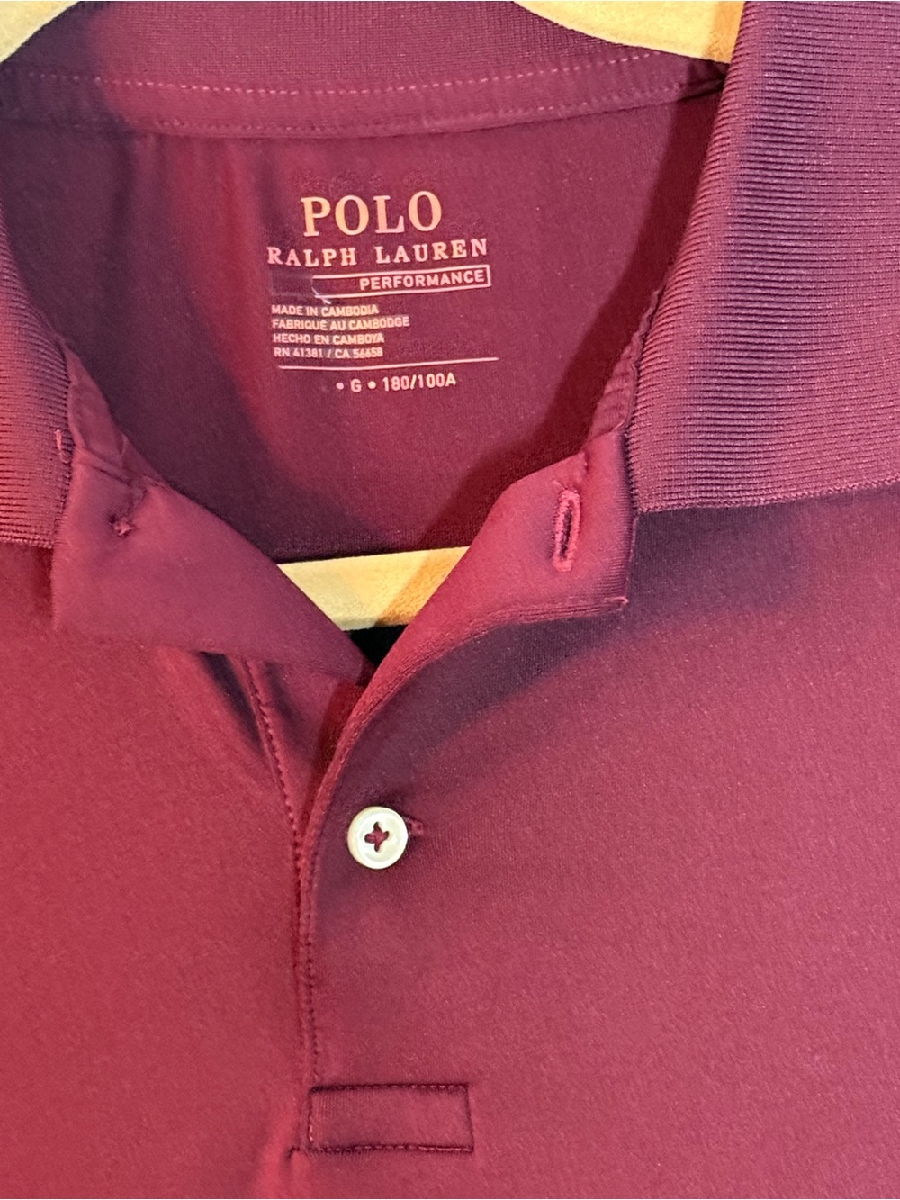 Polo by Ralph Lauren Maroon Short-Sleeve Performance Polo - Picture 2 of 9